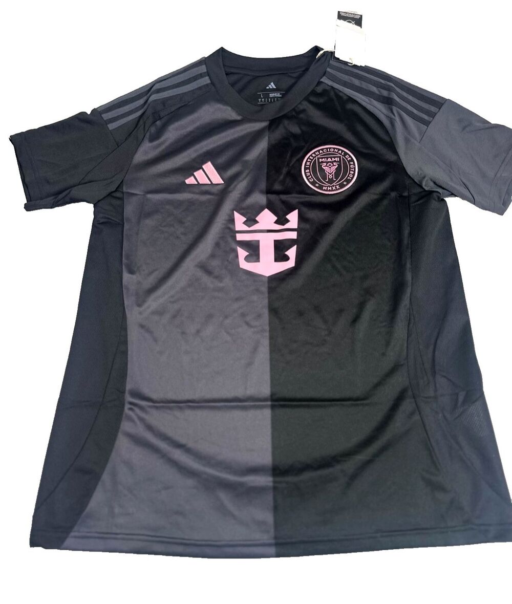 ADIDAS Inter Miami MLS Away Soccer Black Jersey women's Large soccer JI9121 NEW